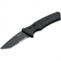 Автоматический складной нож Boker Strike Tanto All Black, сталь AUS-8, рукоять алюминий купить в Барнауле