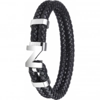 Браслет Zippo Steel Braided Leather Bracelet (22 см) купить в Барнауле