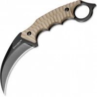 Нож с фиксированным клинком Magnum Spike Karambit — Boker 02SC028, сталь 440A EDP, рукоять стеклотекстолит G10, песочный купить в Барнауле