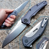 Нож складной Bareknuckle — Kershaw 7777, сталь Sandvik 14C28N, рукоять серый анодированный алюминий купить в Барнауле