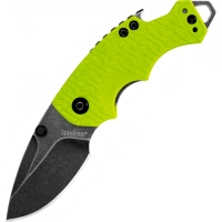 Нож складной Shuffle — KERSHAW 8700LIMEBW, сталь 8Cr13MoV c покрытием BlackWash™, рукоять текстурированный термопластик GFN зелёного цвета купить в Барнауле