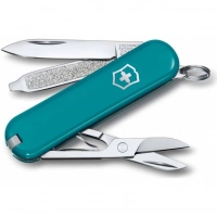 Нож Victorinox Classic SD Colors, Mountain Lake (0.6223.23G) бирюзовый, 7 функций 58мм купить в Барнауле