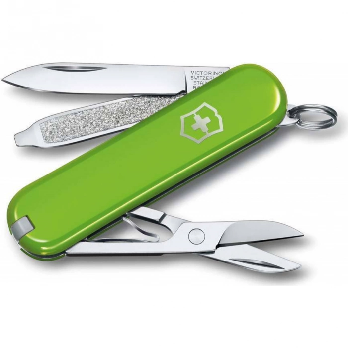 Нож Victorinox Classic SD Colors, Smashed Avocado (0.6223.43G) светло-зелёный, 7 функций 58мм