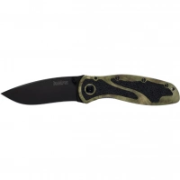 Складной полуавтоматический нож KERSHAW Blur Camo, сталь Sandvik 14C28N, рукоять камуфляж алюминий купить в Барнауле