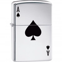 Зажигалка ZIPPO Armor™  Туз с покрытием High Polish Chrome купить в Барнауле