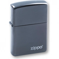 Зажигалка ZIPPO Classic с покрытием Black Ice®, латунь/сталь, чёрная, глянцевая, 36х12х56 мм купить в Барнауле