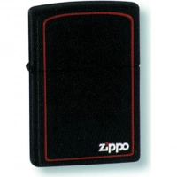 Зажигалка ZIPPO Classic с покрытием Black Matte, латунь/сталь, чёрная с лого, матовая, 36x12x56 мм купить в Барнауле