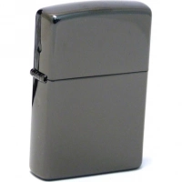 Зажигалка ZIPPO Classic с покрытием Ebony™, латунь/сталь, чёрная, глянцевая, 36x12x56 мм купить в Барнауле