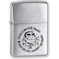 Зажигалка ZIPPO Горилла, латунь с покрытием Brushed Chrome, серебристый, матовая, 36х12×56 мм купить в Барнауле