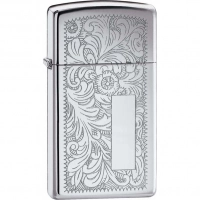 Зажигалка ZIPPO Slim® Venetian® с покрытием High Polish Chrome купить в Барнауле